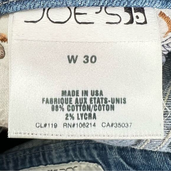 Joe's light wash distressed boot cut leg Fitzgerald jeans size 30 B107 - Picture 3 of 5